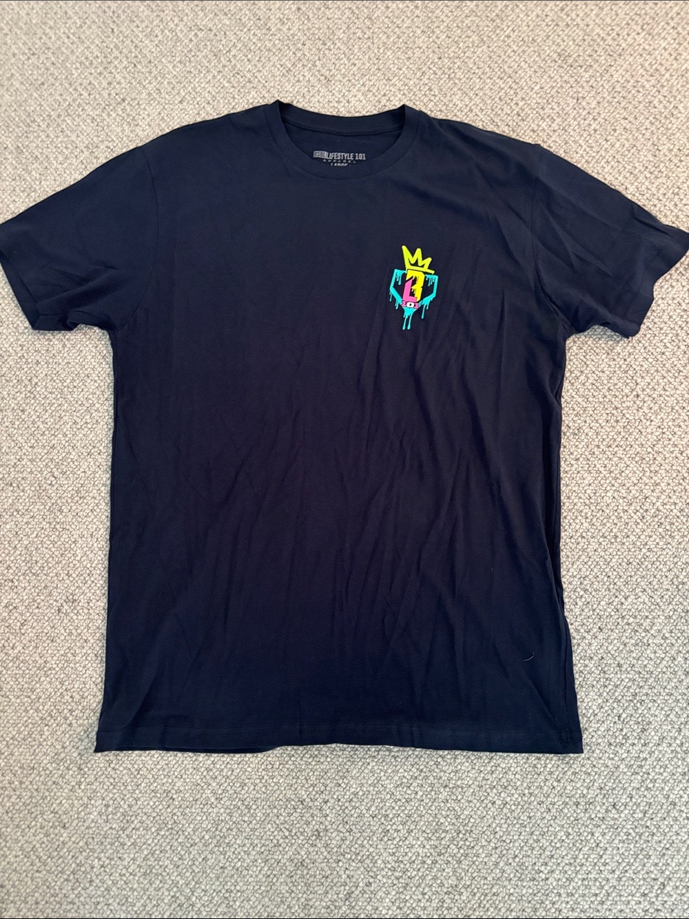 Baseball Lifestyle Men’s Graffiti Crown tshirt, size L